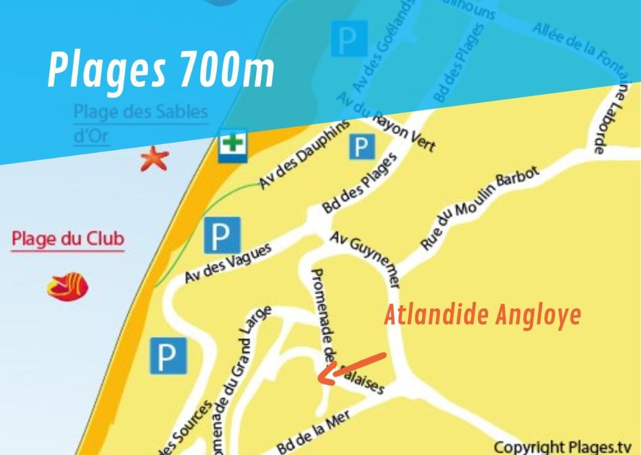 Atlantide Angloye Appartement Anglet Buitenkant foto
